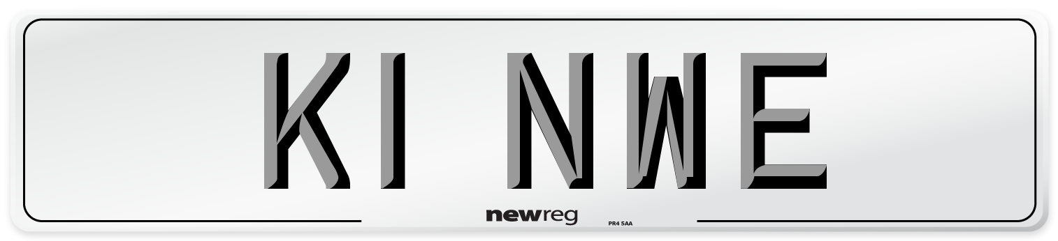 K1 NWE Number Plate from New Reg